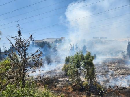 نوف هجليل: اندلاع حريق في المنطقة الصناعية